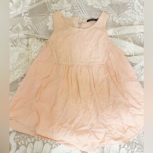 Doe & Rae Peach-Pink Lace Bodice top